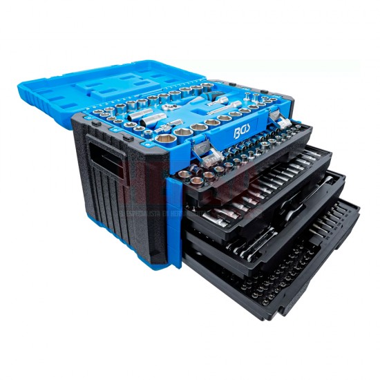 AUTOCLE MASTER CAJA DE HERRAMIENTAS SAE/MM 299 PIEZAS BGS 74000