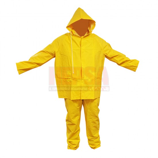 IMPERMEABLE JUEGO DE PVC CON FORRO DE POLIÉSTER TALLA EEG PIP IMP-201-350