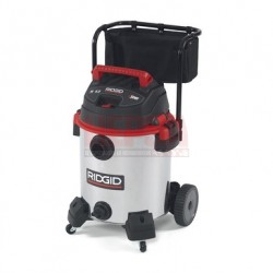 ASPIRADORA PARA SÓLIDOS Y LÍQUIDOS DE ACERO INOXIDABLE, DE 16 GALONES, CON CARRO 1610RVM RIDGID 63683