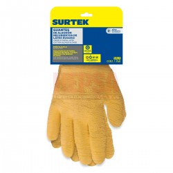 GUANTES DE ALGODÓN CON RECUBRIMIENTO DE LÁTEX TALLA G SURTEK GALA