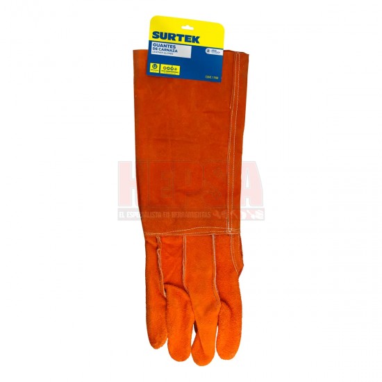 GUANTES DE CARNAZA EXTRA LARGOS SURTEK GCAE