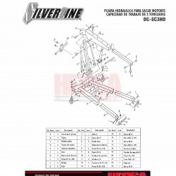 Pluma Hidráulica 3 Toneladas SilverLine DC-SC3HD