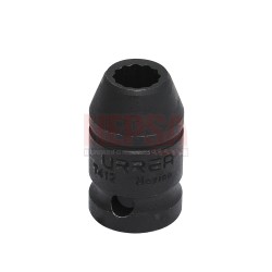 DADO DE IMPACTO CUADRO DE 1/2", 12 PUNTAS, EN PULGADAS, 3/8" URREA 7412