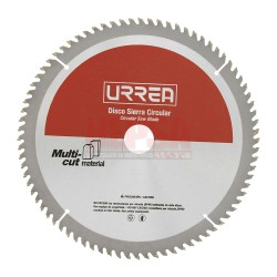 DISCO PARA SIERRA CIRCULAR PARA CORTE MULTI-MATERIAL 100 DIENTES, 12" URREA DSA12100