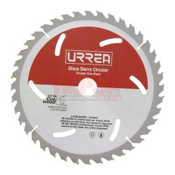 DISCO PARA SIERRA CIRCULAR PARA CORTE DE MADERA 30 DIENTES, 4" URREA DSM430