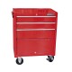 GABINETE MÓVIL CON 3 GAVETAS COLOR ROJO 27" SERIE I URREA I27M3