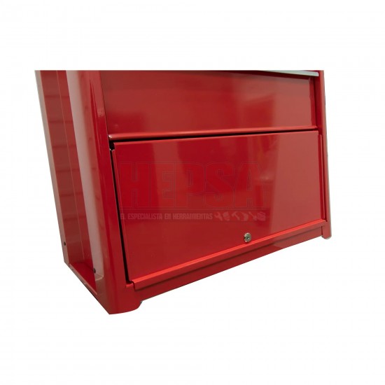 GABINETE MÓVIL CON 3 GAVETAS COLOR ROJO 27" SERIE I URREA I27M3