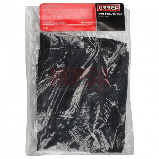 MANDIL DE CARNAZA PARA SOLDAR COLOR NEGRO, 1 M URREA USS1