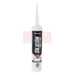 SILICÓN BLANCO USO GENERAL CARTUCHO 300 ML WESTON WM-0930